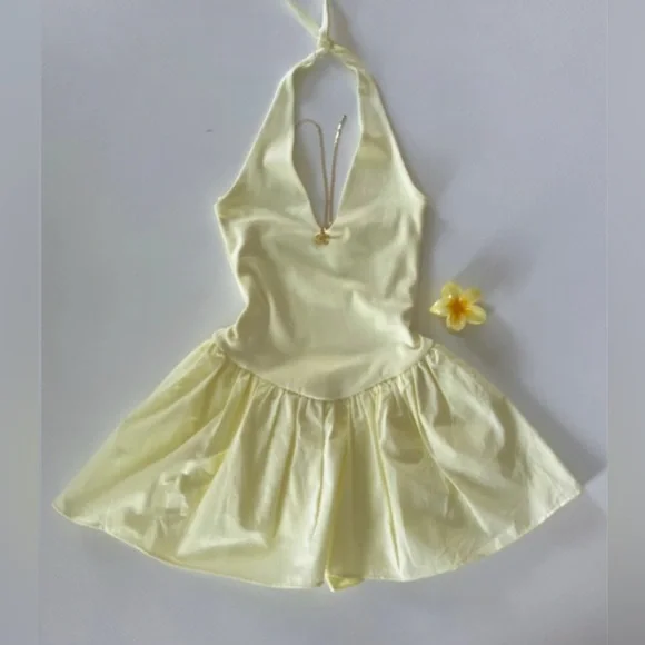 Zara halter mini dress open - Picture 3 of 8